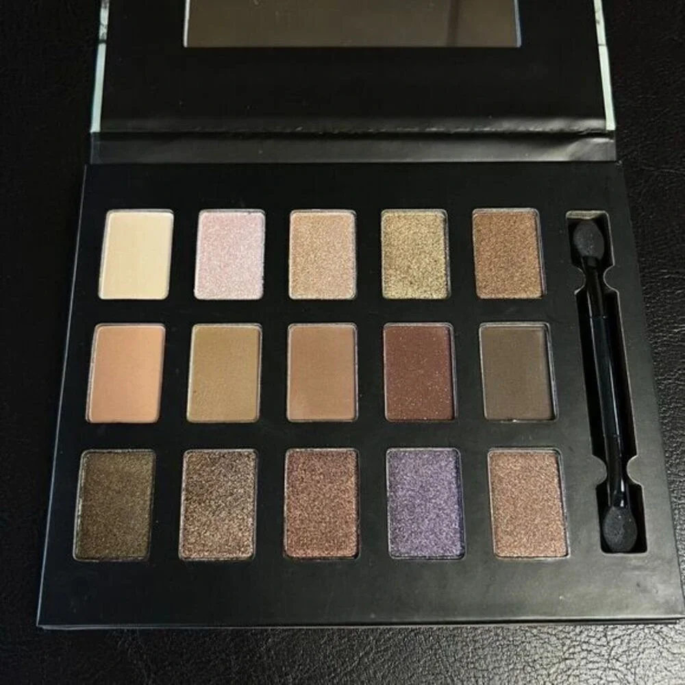 Okalan Powder Bare Temptation 15 Color Eye Shadow Palette Matte Shimmer Neutrals